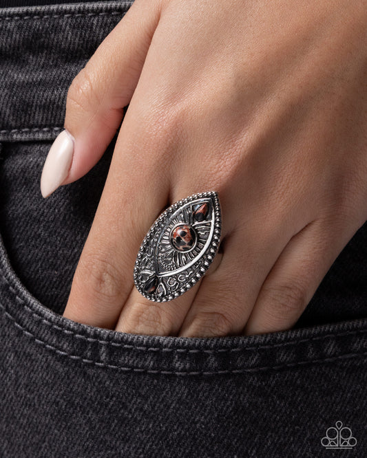 Rustic Raise - Black - Paparazzi Ring Image