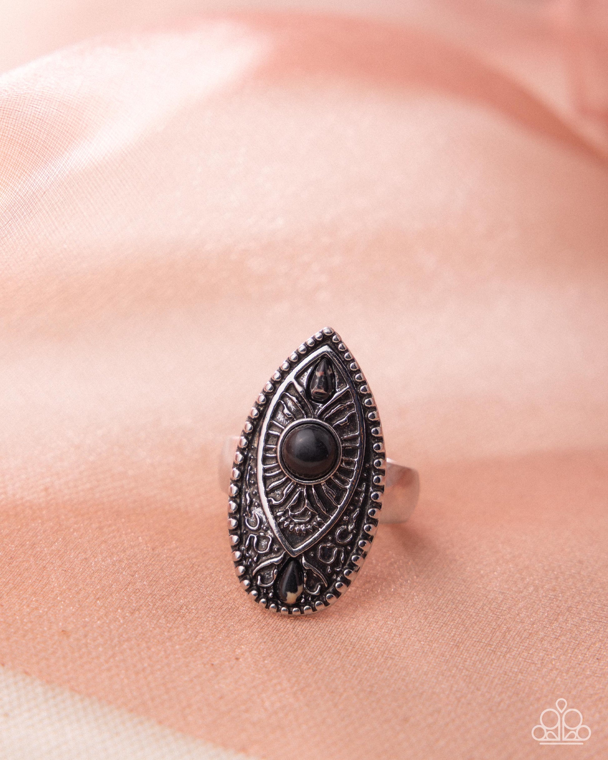 Rustic Raise - Black - Paparazzi Ring Image