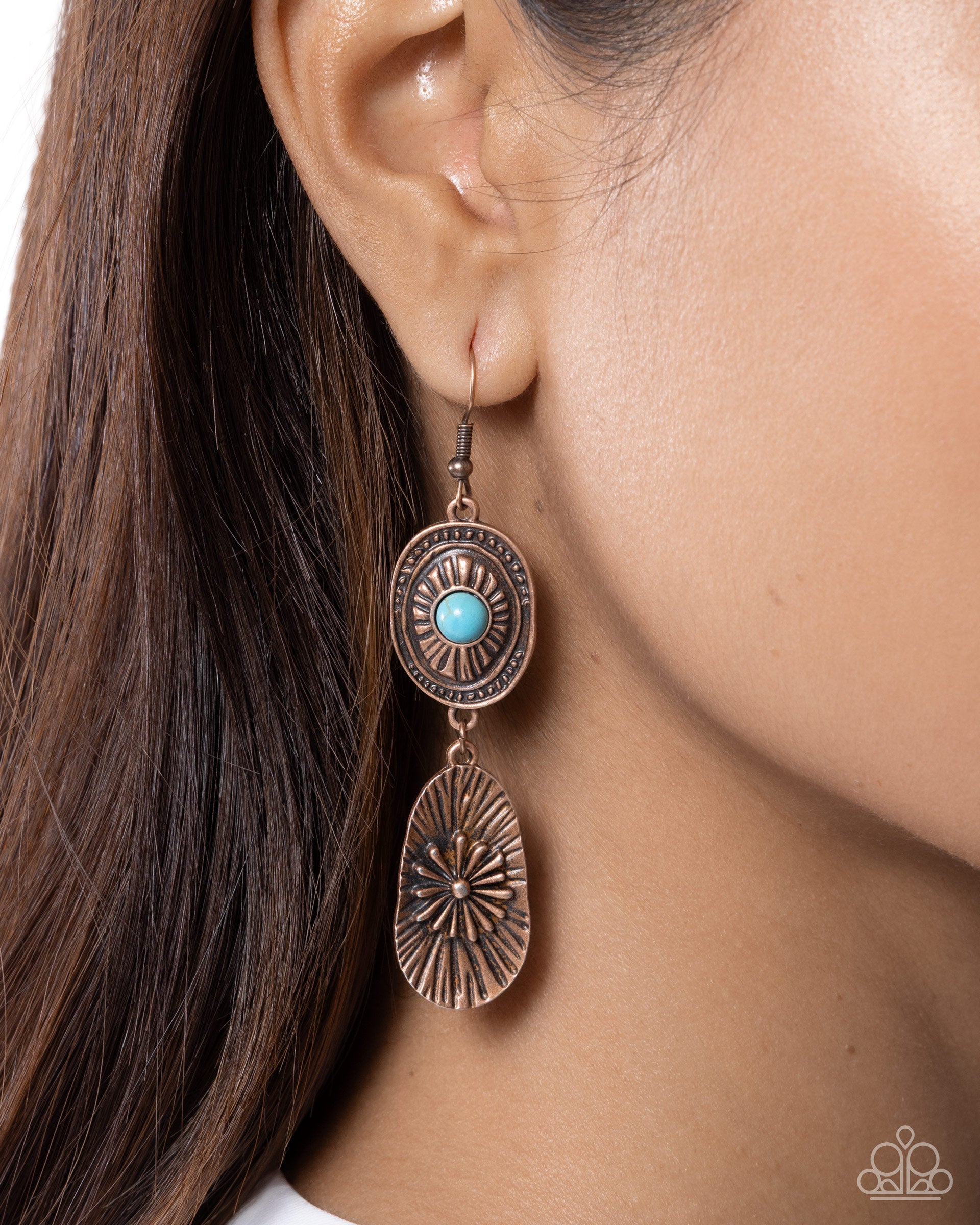 Rustic Ratio - Paparazzi Earring Image