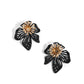 Paparazzi Earring ~ Wonderland Wallflower - Black