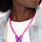 Paparazzi Necklace ~ Fascinating Flyer - Pink