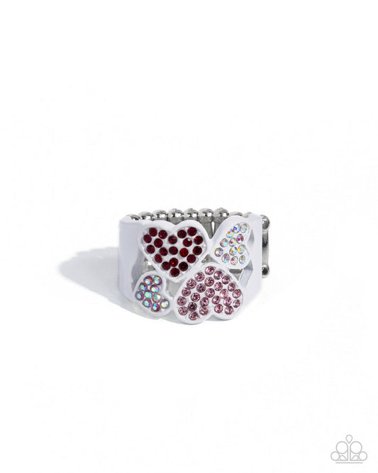 Paparazzi Ring PREORDER ~ Honorable Hearts - Multi