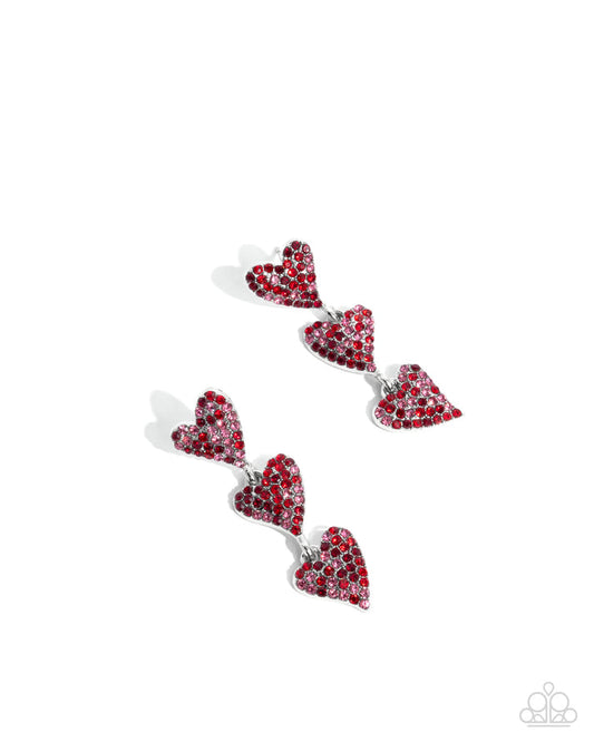 Paparazzi Earring PREORDER ~ One Of The Girls - Red