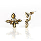 A Force To BEAM Reckoned With - Brass - Paparazzi Earring Image