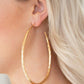 Paparazzi Earring ~ Fleek All Week - Gold