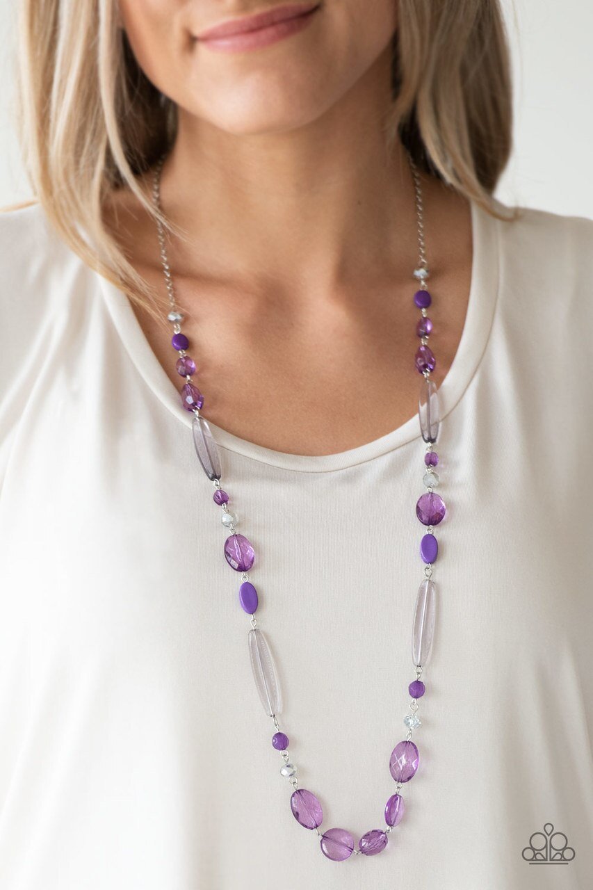 Paparazzi Necklace ~ Quite Quintessence - Purple