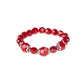 Paparazzi Bracelet ~ Crystal Collision - Red