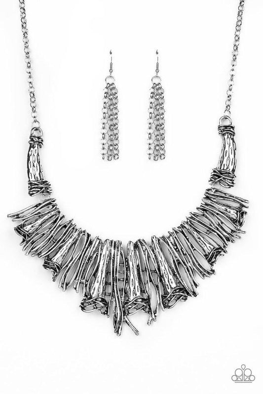 Paparazzi Necklace ~ In The MANE-stream - Silver