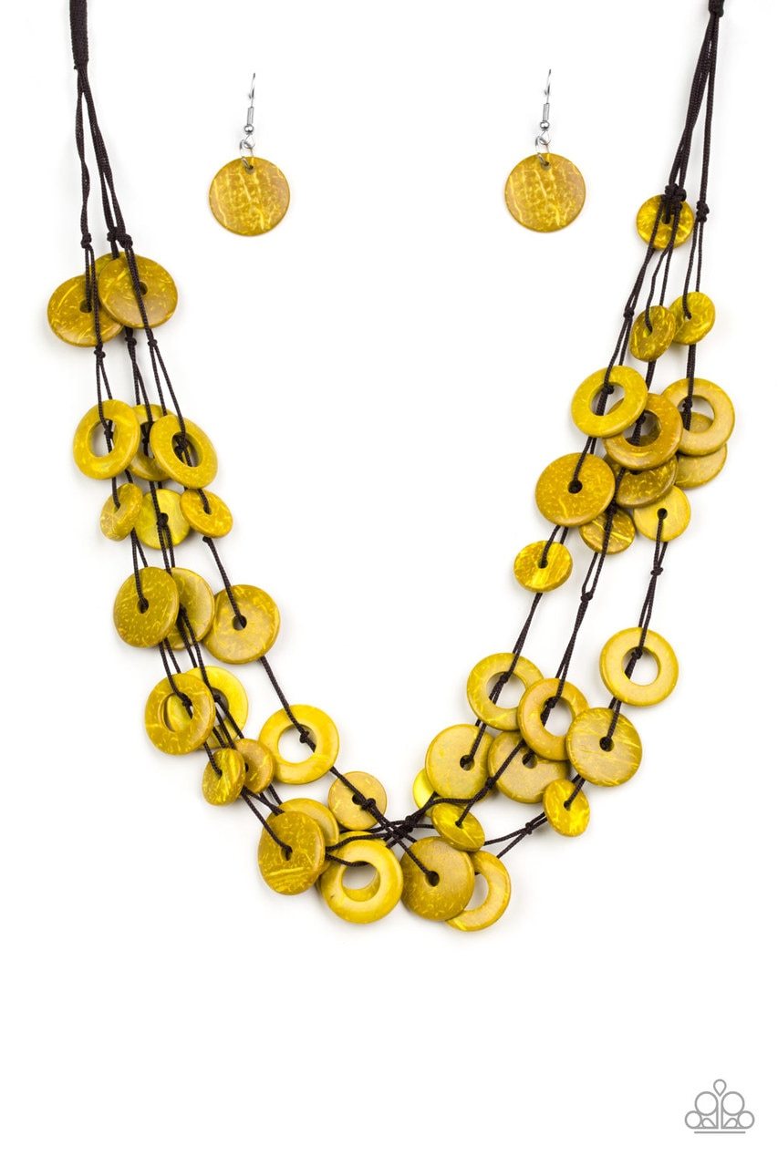 Paparazzi Necklace ~ Wonderfully Walla Walla - Yellow