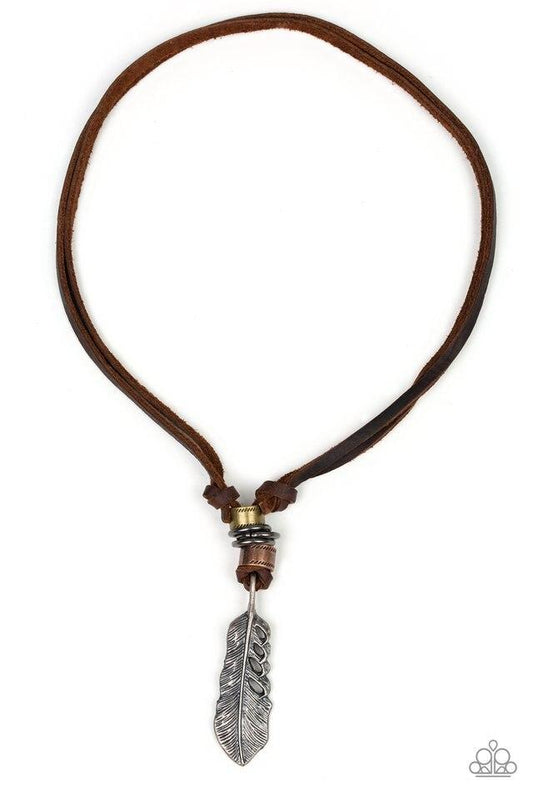 Paparazzi Necklace ~ That QUILL Be The Day - Brown