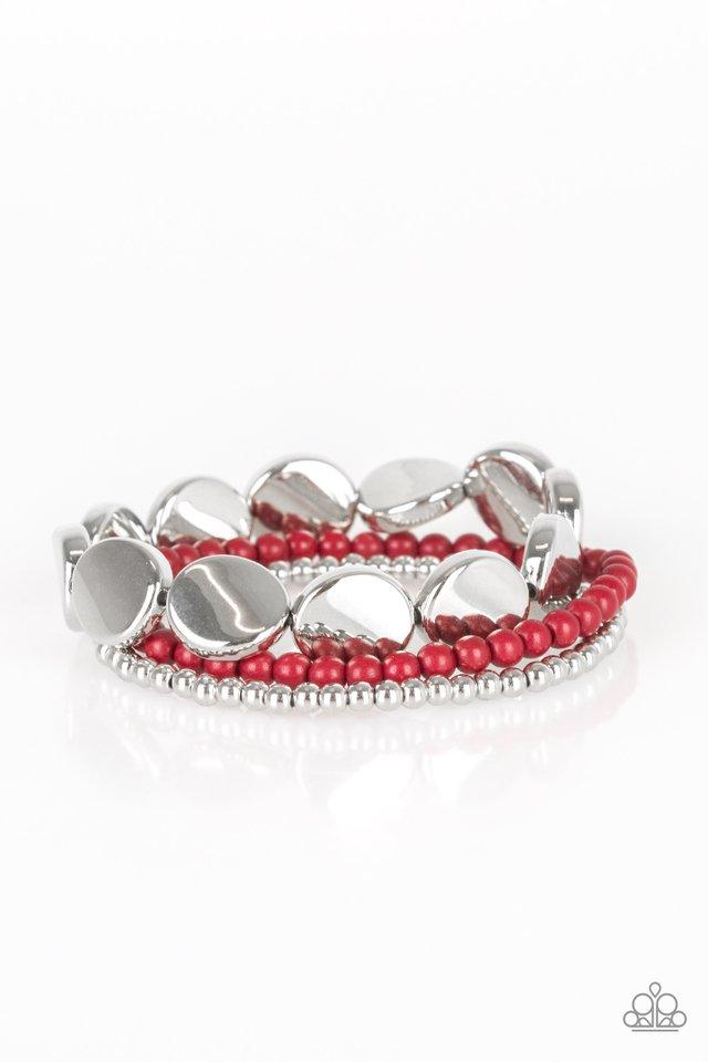 Paparazzi Bracelet ~ Beyond The Basics - Red