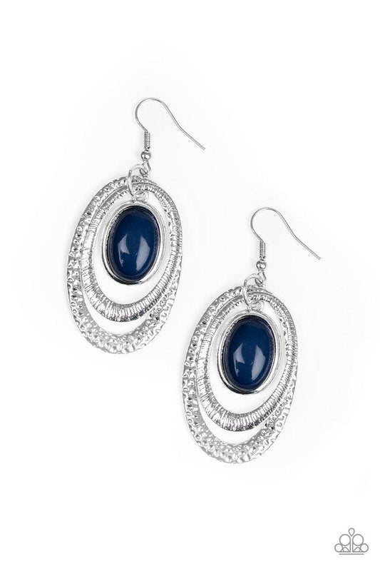 Paparazzi Earring ~ Seaside Spinster - Blue