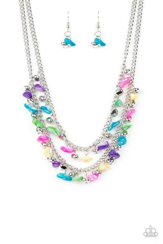 Paparazzi Necklace ~ Pebble Pioneer - Multi