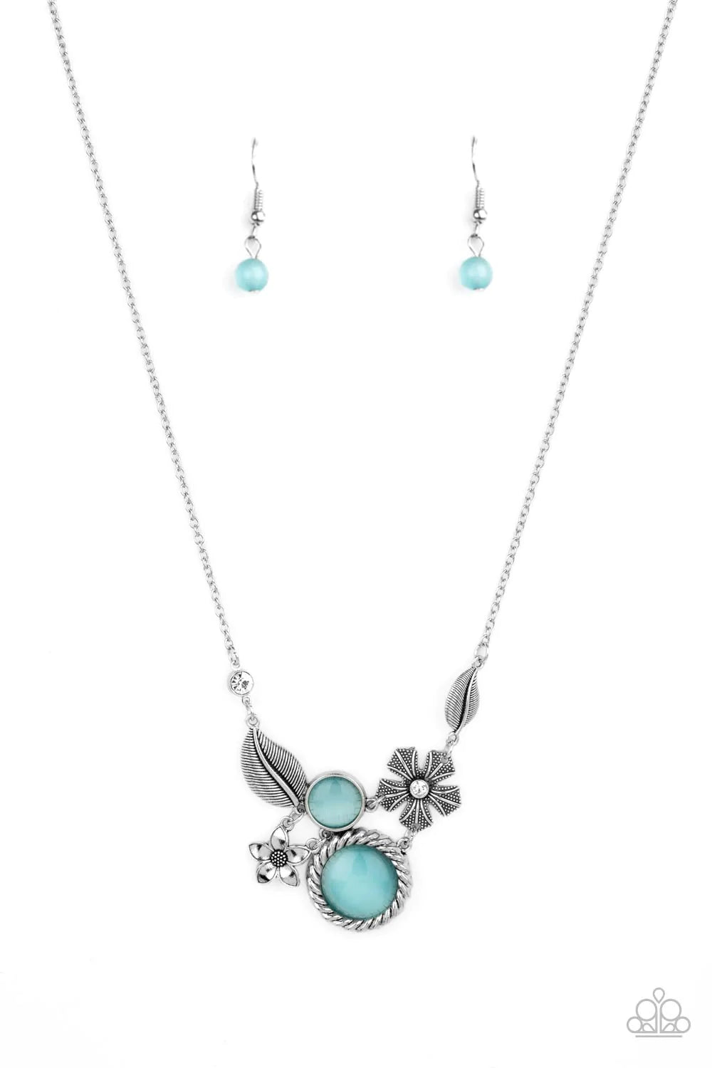 Paparazzi Necklace ~ Exquisitely Eden - Blue