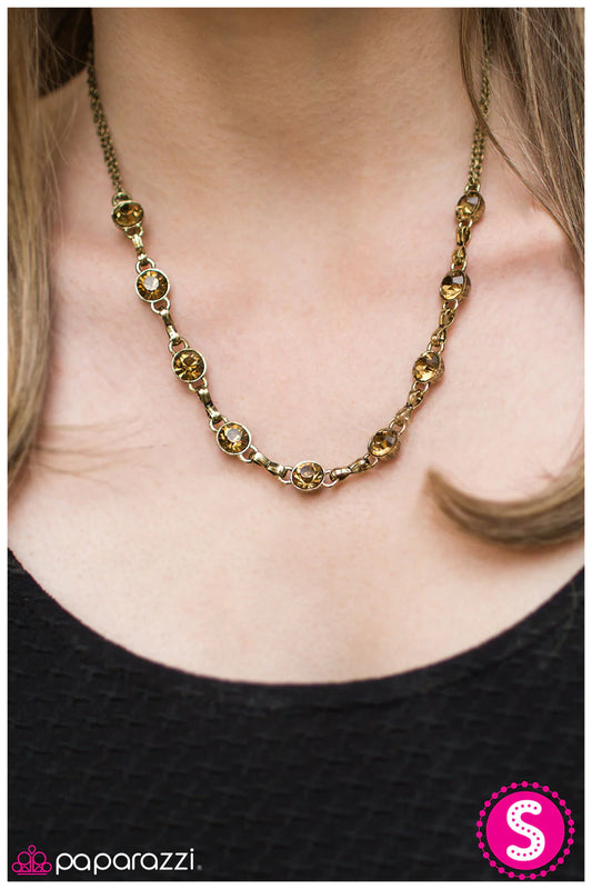 Paparazzi Necklace ~ The Diamond Anniversary - Brass