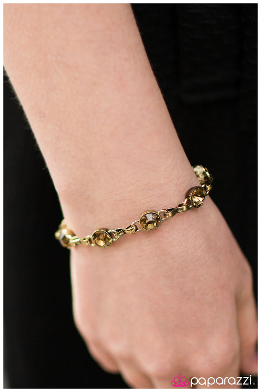 Paparazzi Bracelet ~ All I Want Is You - Brass