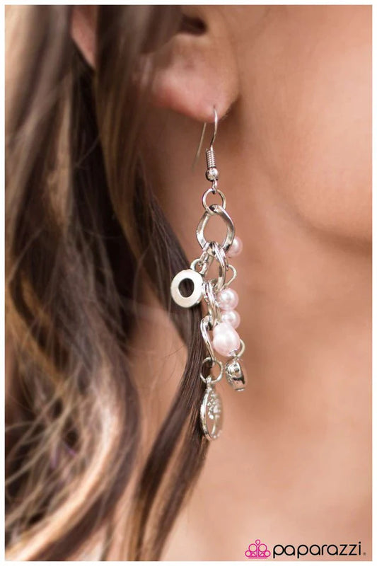 Paparazzi Earring ~ Pure Bliss - Pink