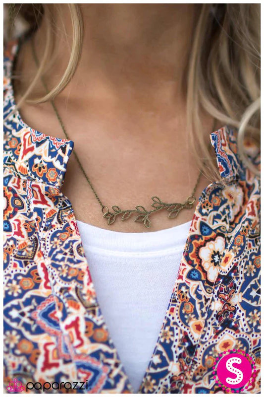 Paparazzi Necklace ~ Root and Branch - Brass