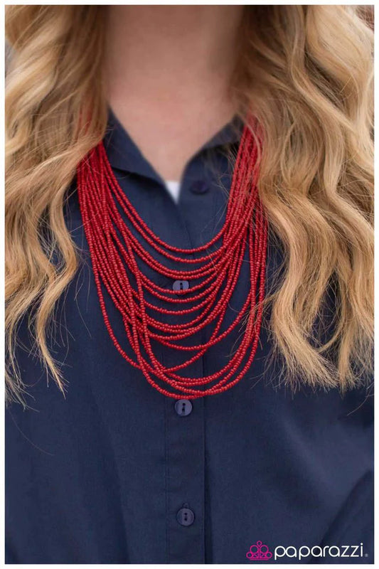 Collar Paparazzi ~ The Bead Scene - Rojo