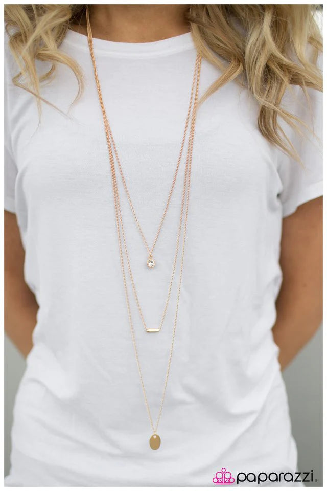 Paparazzi Necklace ~ Never Look Back - Gold