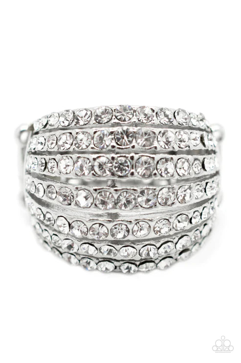 Anillo de paparazzi ~ Sra. Harry Winston - Blanco