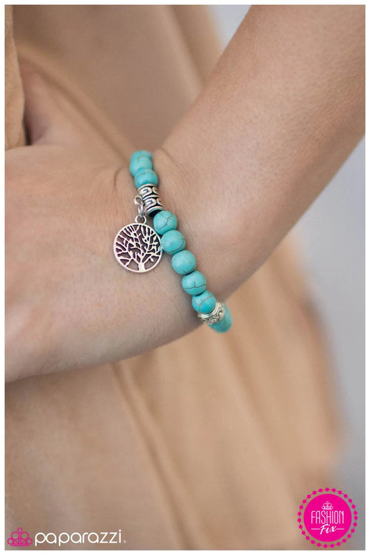 Paparazzi Bracelet ~ Natural Beauty  - Blue