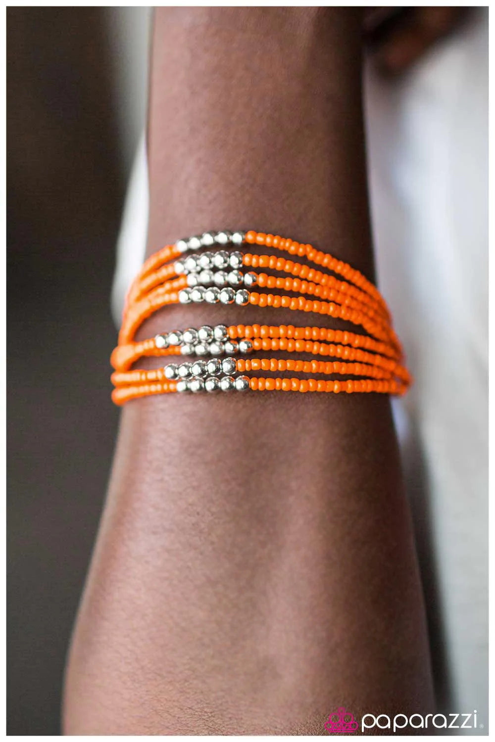 Paparazzi Bracelet ~ You BEAD Me To It! - Orange