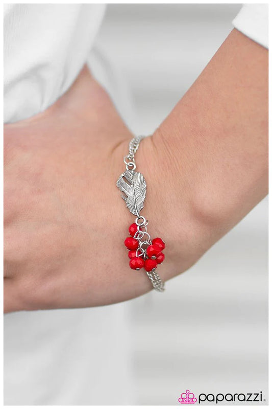 Paparazzi Bracelet ~ So Fly - Red