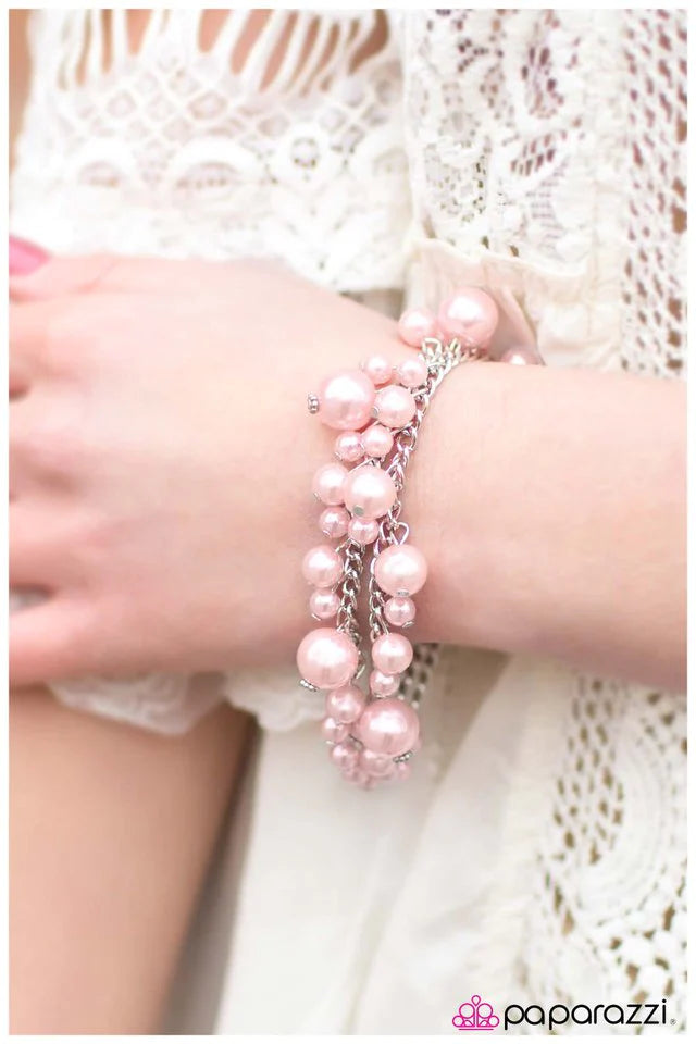 Pulsera Paparazzi ~ Cenas elegantes - Rosa