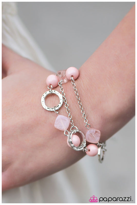 Pulsera Paparazzi ~ In The Glow - Rosa