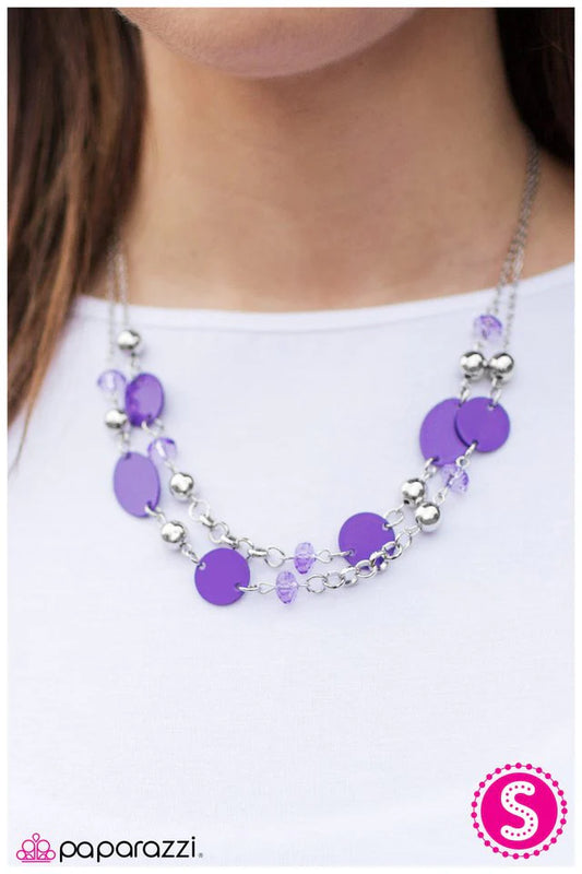 Paparazzi Necklace ~ Bon Adventure! - Purple