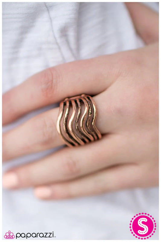 Paparazzi Ring ~ Wave On - Copper