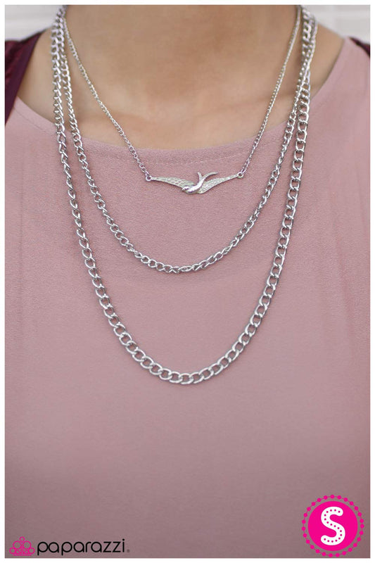 Collar Paparazzi ~ Vista aérea - Verde