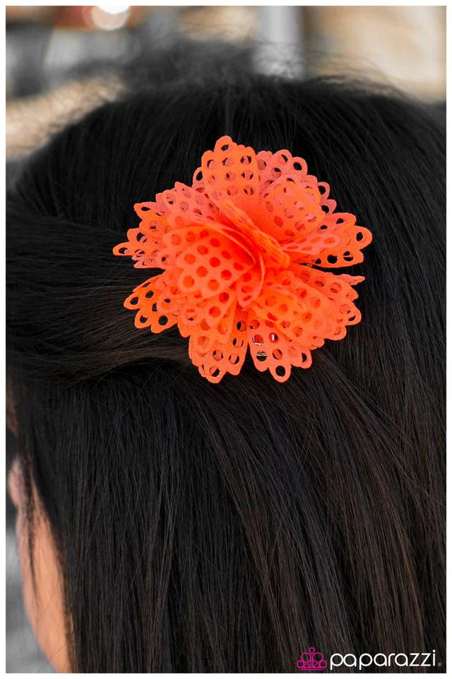 Paparazzi Hair Accessories ~ Busy As A Bee - Orange