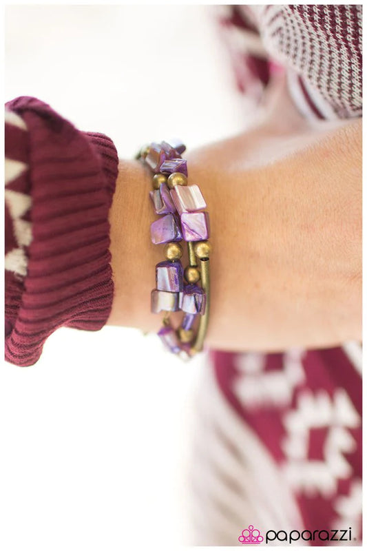 Paparazzi Bracelet ~ Infinite Iridescence - Purple