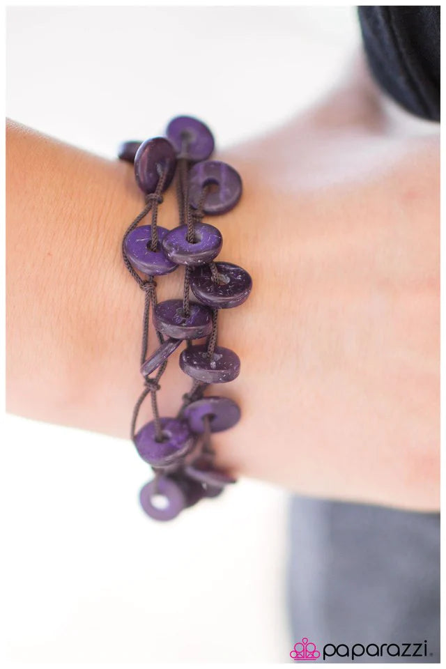 Paparazzi Bracelet ~ Lucky Catch - Purple