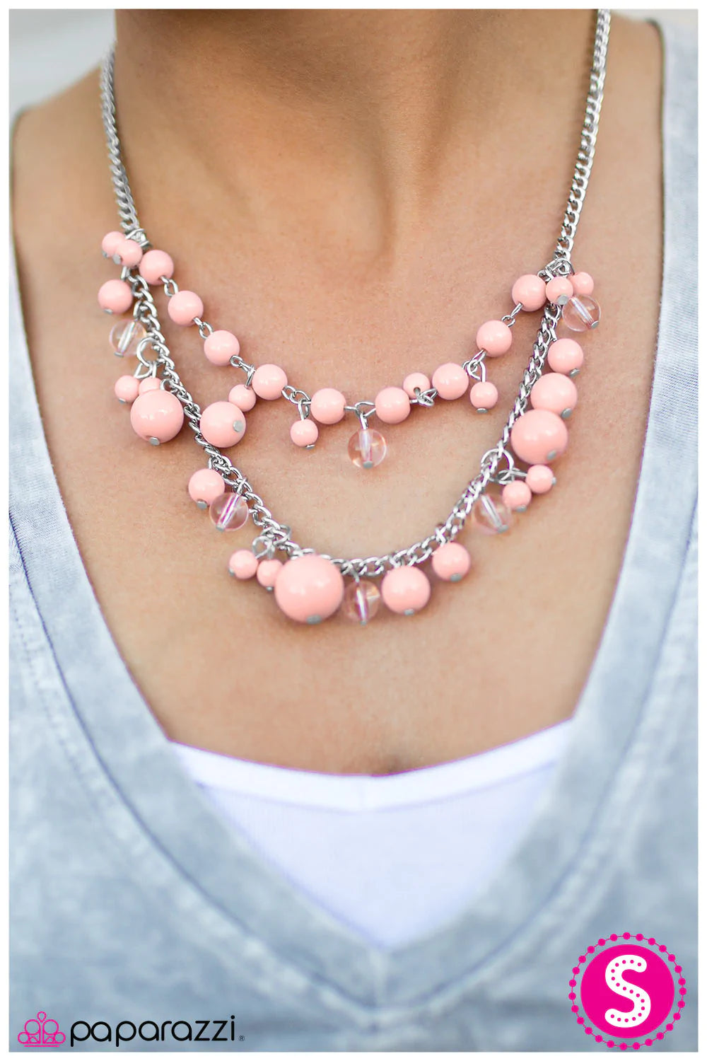 Paparazzi Necklace ~ The Wedding Planner - Pink