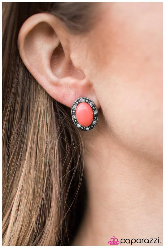 Paparazzi Earring ~ Whats Yours Is Mine - Orange