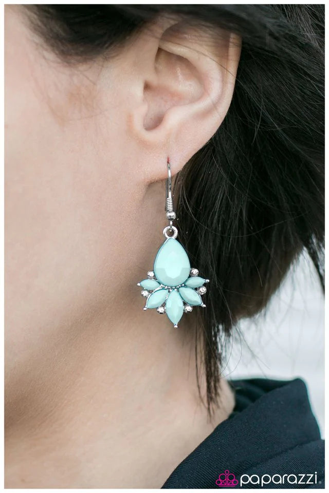 Paparazzi Earring ~ GLAM Up! - Blue