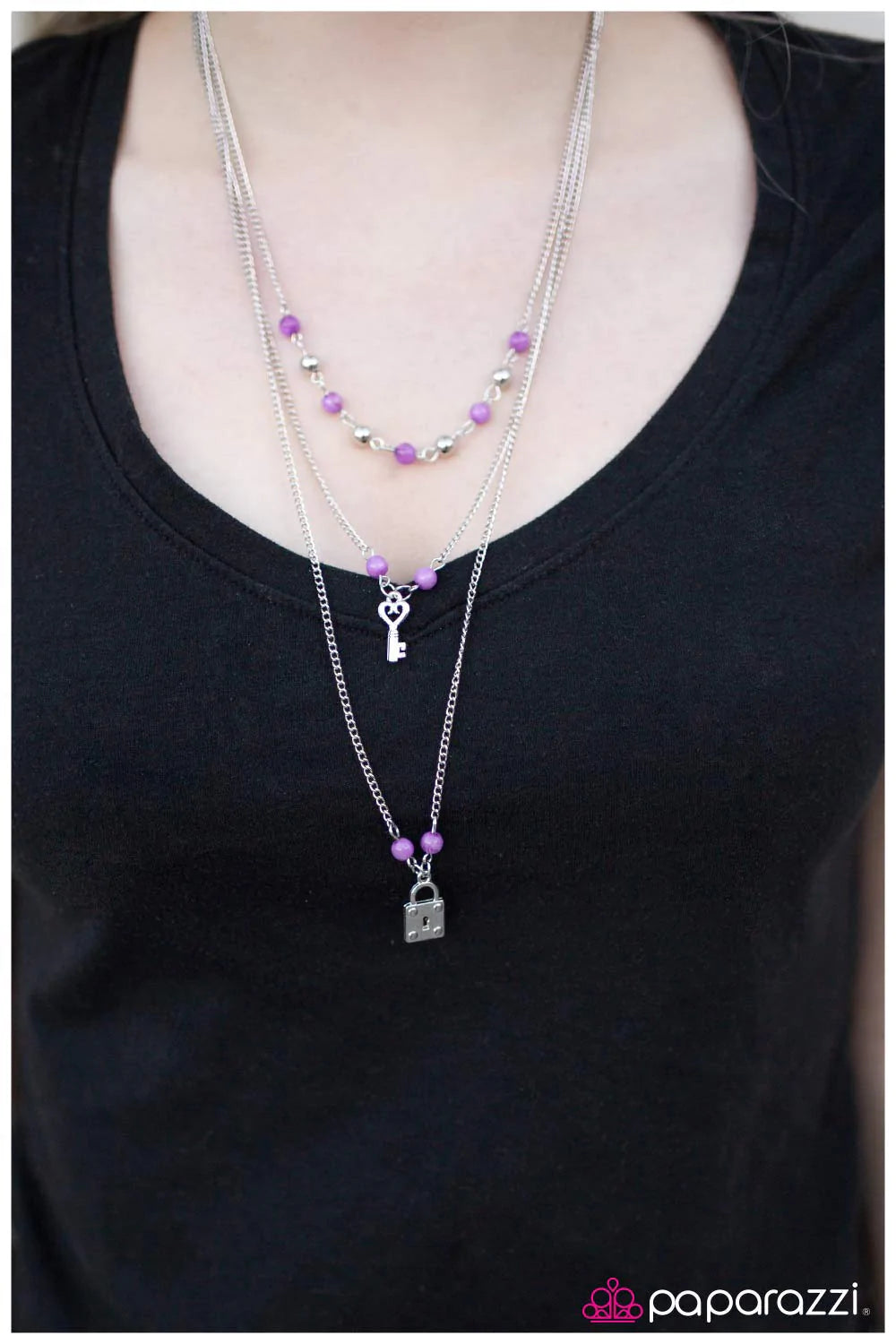 Paparazzi Necklace ~ Our Little Secret - Purple