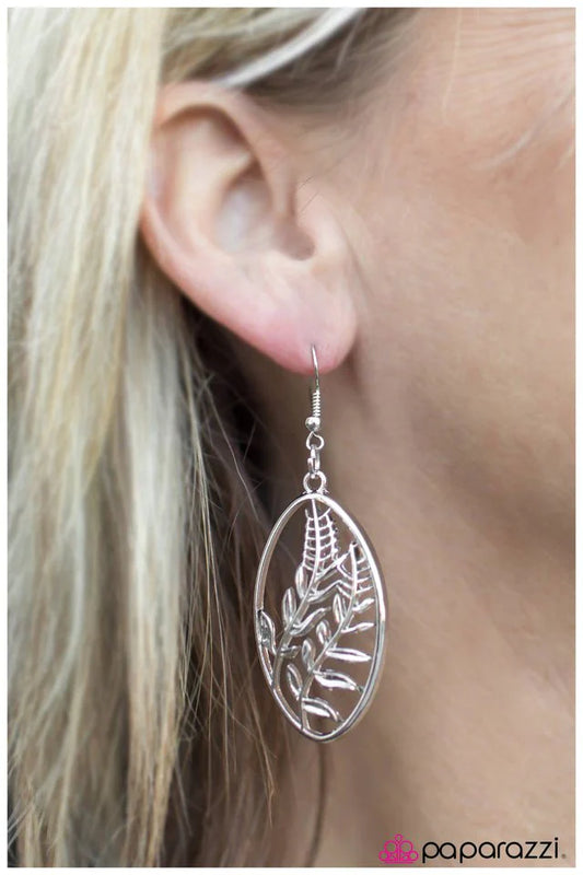 Paparazzi Earring ~ You Reap What You Sow - Silver