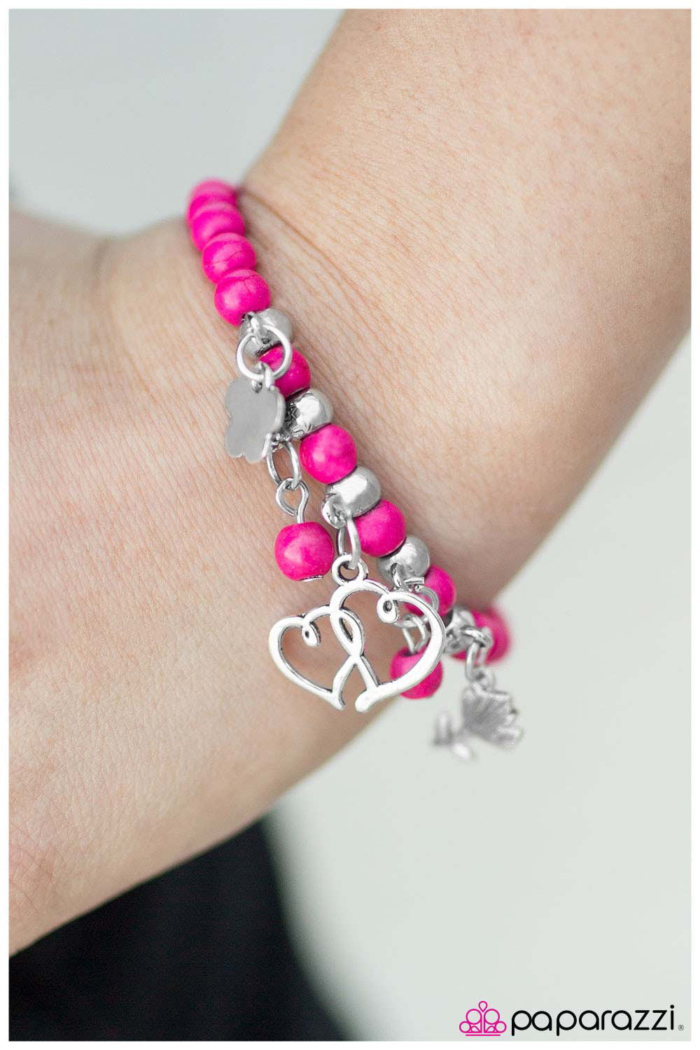 Paparazzi Bracelet ~ Young and Free - Pink