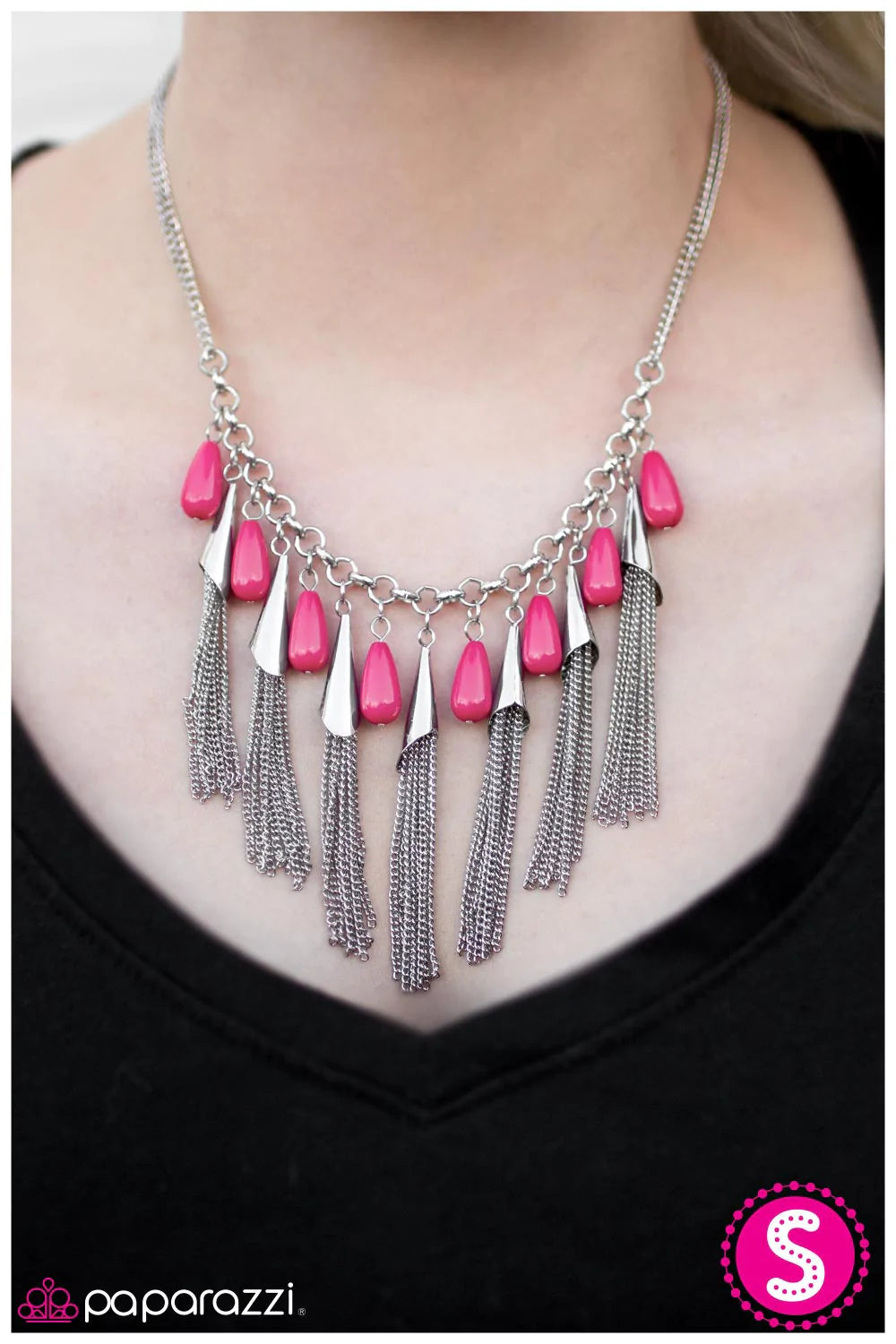 Collar Paparazzi ~ In-FRINGE-ment - Rosa