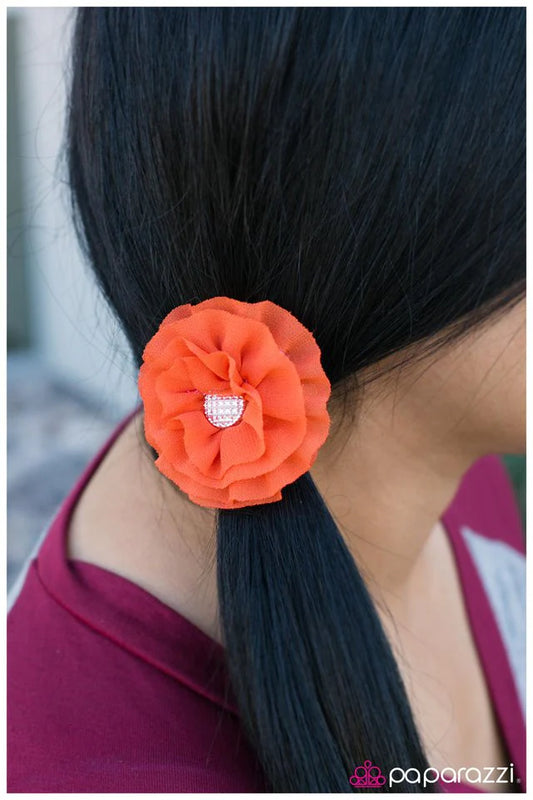 Accesorios para el cabello de Paparazzi ~ Jazmín - Naranja