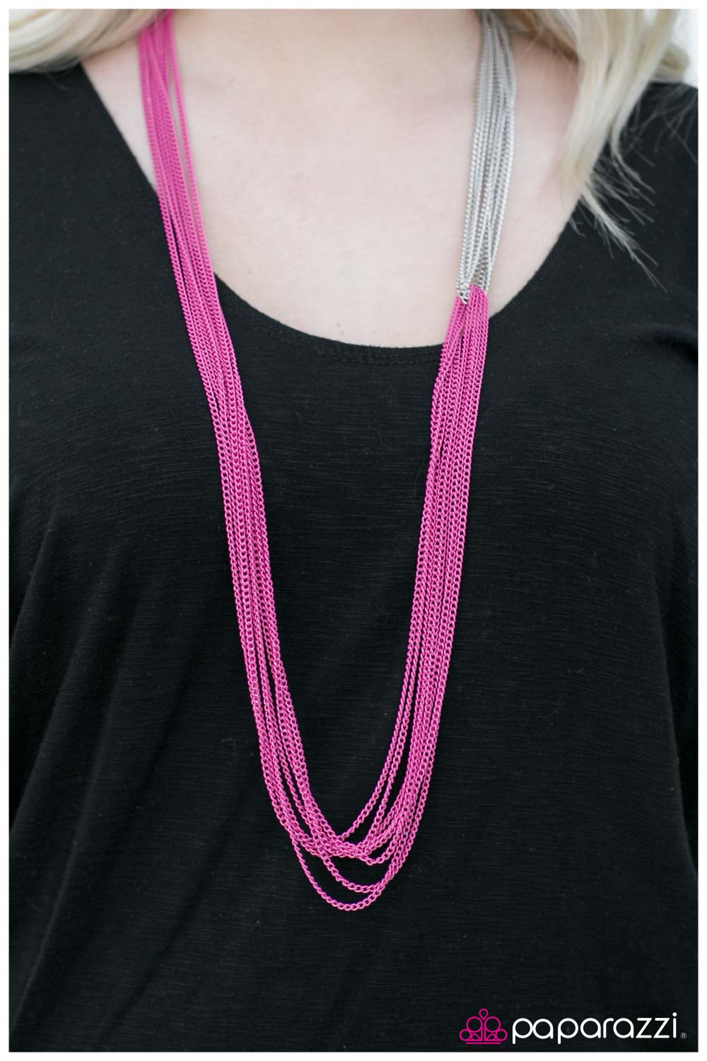 Paparazzi Necklace ~ No CHAIN, No Gain - Pink