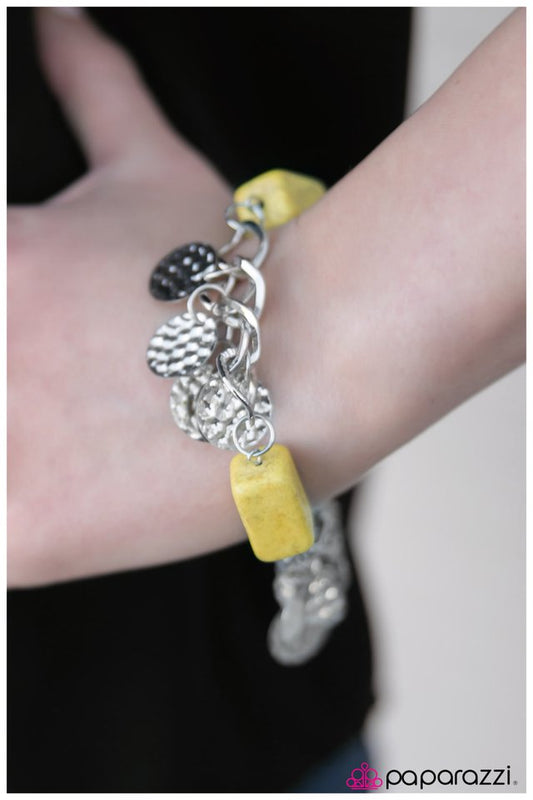 Paparazzi Bracelet ~ Glam Squad - Yellow