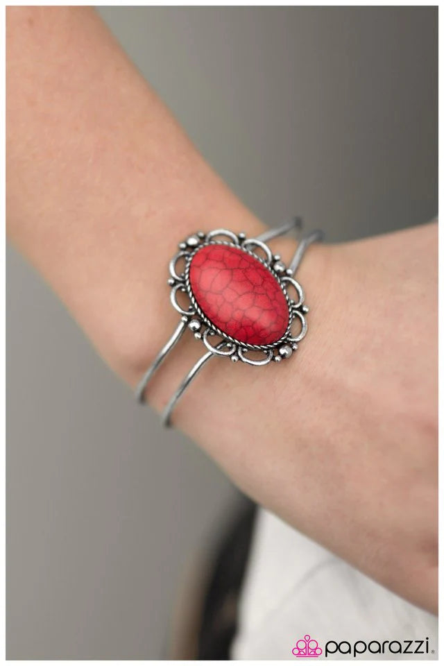 Pulsera Paparazzi ~ El Gran Cañón - Rojo