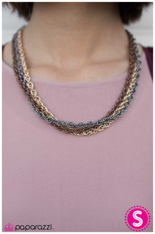 Collar Paparazzi ~ GLOW The Extra Mile - Cobre