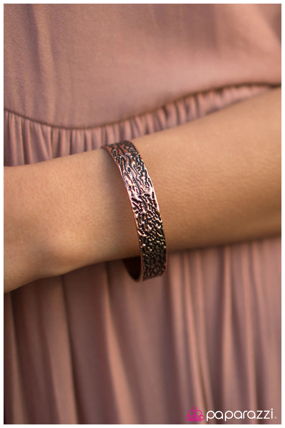 Paparazzi Bracelet ~ Slim Chance - Copper