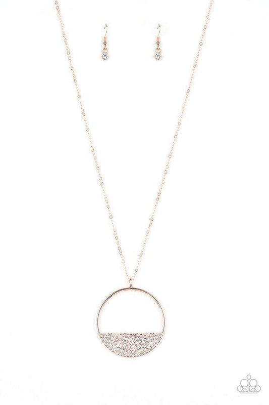 Paparazzi Necklace ~ Bet Your Bottom Dollar - Rose Gold